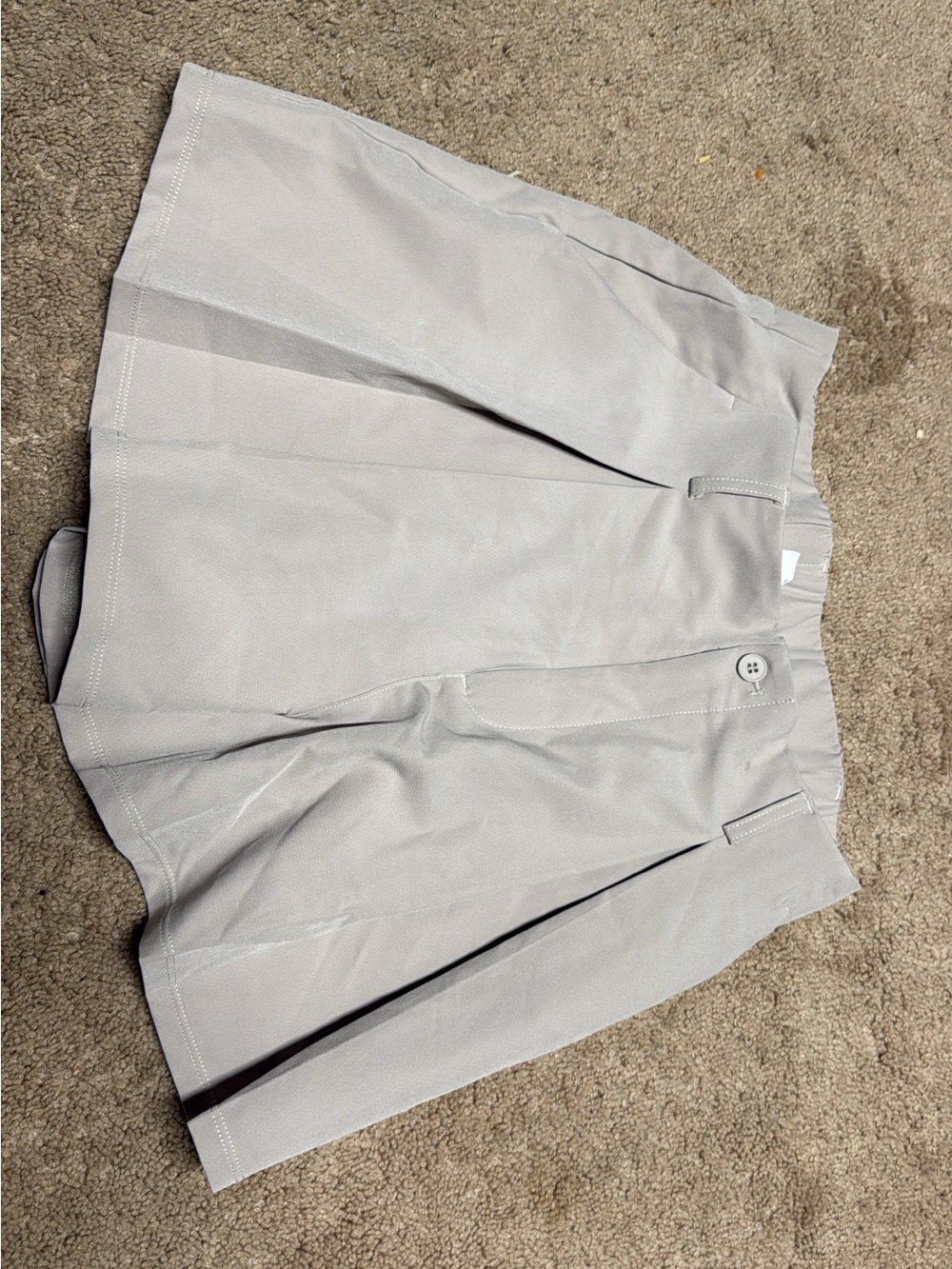 Light tan Pleated A-Line Skirt/shorts Halara